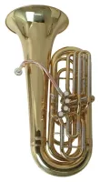 ROY BENSON TB-312B Bb туба 3/4, 4 фронтальных пистонных клапана, чехол-рюкзак