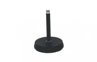 ROXTONE MS024 Black Микрофонная настольная стойка, прямая: 17,5см., чугун, D:13см, , вес: 1кг., 20шт. в коробке размером: 43x32x19 см.