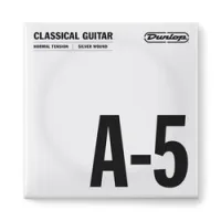 Dunlop dcv05ans nylon silver wound a-5  струна a, 5я стр для клас гитары, нейлон, посер. медь