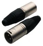Rockcable rcl10000 p  кабельный балансный разъем xlr male, 3 контакта, металл/ крышка пластик
