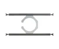 Ecler IC-TB6- Набор из двух креплений для установки двух акустических систем IC6 в модульный потолок