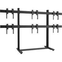 Vogels F2344 Black- Напольный стационарный стенд для видеостены 2х3 из дисплеев диагональю 49–55'', альбомная ориентация, макс. нагрузка 324 кг