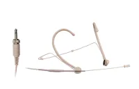 Mipro MU-23P 3 мм. Головной конденсаторный всенаправленный микрофон. Разъём mini-jack 3,5 мм с винтовой фиксацией. Цвет бежевый.