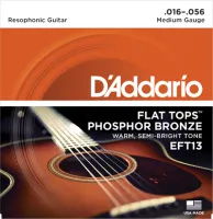 Комплект струн для акустической гитары D'Addario EFT13 Resophonic