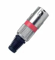PROEL XLR3MVPRORD Разъем "XLR - папа", 3-х пиновый,никелированные контакты.