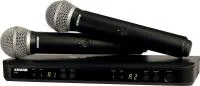 Радиосистема двухканальная SHURE BLX288E/SM58-M17, с двумя ручными передатчиками SM58, частота 662-686 МГц