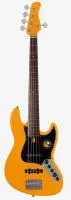 Sire v3-5 org  5-струнная бас-гитара, форма jazz bass, активная электроника, цвет оранжевый