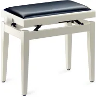 STAGG PB05 WHM SBK - Матовая белая банкетка,с чёрным виниловым верхом.