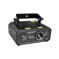 STAGE 4 NIGHT SKY 200RG+LED Модель<br>NIGHT SKY 200RG+LED Тип излучателей Лазерный диод, DPSS/3Вт RGB LED Излучатели Красный: 150мВ/650нм<br> Зелёный: 50мВ/532нм Управление Авто, звуковая активация Габариты (мм)/вес(кг)<br>215х175х90/2,5