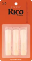 D"ADDARIO WOODWINDS RCA0320 RICO, 3 PAK, BB CLAR, 2 , 2, 3