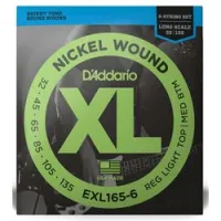 D`addario exl-165-6  струны для 6-струнной бас-гитары, nickel wound, 32-135, regular light/ medium