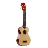 GK-11-BLK 4-струнная укулеле-сопрано, размер 21", корпус липа, накладка липа, нейлоновые струны, цвет черный, Smiger