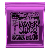 Ernie Ball 3220 струны для эл.гитары (набор из трёх комплектов 2220) Nickel Wound Power Slinky (11-14-18p-28-38-48)