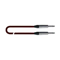 QUIK LOK QUIKSILVER-5 инструментальный кабель 5м., разъемы Neutrik mono jack, цвет темно-красный