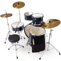 Pearl rs525sbc/ c743  ударная установка из 5-ти барабанов, цвет royal blue metallic, (3 коробки)