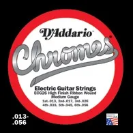 J.D.Addario ECG26 Chromes Jazz Light комплект 6 струн для электрогитары, диаметры отдельных струн .013, .017, .026, .035, .045, .056