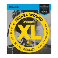 ESXL125 Steinberger Комплект струн для электрогитары, Super Light Top/Reg Bott, 9-46, D'Addario