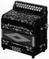 Гармонь Serenellini Gold Silver Accessories DGBC
