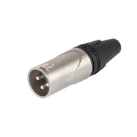 ROSS XLR198 Разъем XLR 3 пин, папа, материал цинк, покрытие никель. Цвет никель.