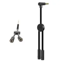 Native Instruments Traktor DJ Cable - Кабель стерео miniJack 1/8" (m) - 2x моно miniJack 1/8" (f), позволяющий разделять стерео сигнал с выхода для наушников гаджетов и мобильных компьюторов на два моно сигнала для последующей подачи на акустику и наушник