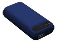 iconBIT FTB5000GT (blue) - Внешний аккумулятор (Power Bank) для зарядки мобильных устройств, Micro USB вход, USB выход, LED фонарь, LED индикатор заряда, емкость 5000 mAh, цвет голубой