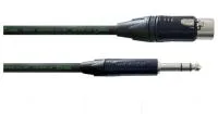 Cordial CRM 10 FV инструментальный кабель XLR female/джек стерео 6,3 мм male, разъемы Neutrik, 10,0