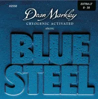 DM2550 Blue Steel Комплект струн для электрогитары, никелированные, 8-38, Dean Markley