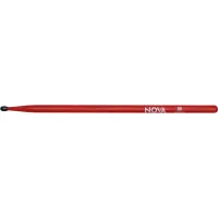 VIC FIRTH N5B NR - Барабанные палочки орех, наконечники нейлоновые, цвет красный