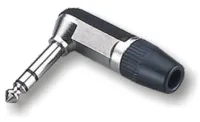 ROXTONE RJ034S Разъем, 6,3mm stereo Male Jack(угловой), цвет: Серебро, Металл