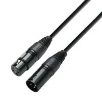 Adam hall k3 dmf 1500 - кабель dmx aes/ebu, xlr (f) - xlr (m), 0,22 мм2, 15 м, черный