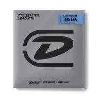 Dunlop dbsbs45125s super bright steel  струны для 5 стр бас-гитары, short, 45-125