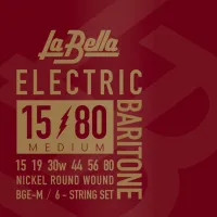 LA BELLA BGE-M Baritone Medium 15-80 струны для баритон-гитары