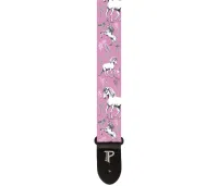 Perri's LPCP-7210 - Ремень для гитары, Серия: Kids Wanna Have Fun, Материал: полиэстер, Рисунок: единороги, Ширина ремня: 5 см, Длина: 86 - 129 см