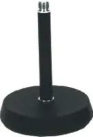 ECO MS024 Black Микрофонная настольная стойка, прямая: 17,5см., чугун, D:13см, , вес: 0.92кг., 20шт. в коробке размером: 36x30x27 см.