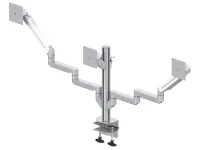 ErgoFount DFS-303TC- Настольное крепление для 3 мониторов диагональю до 24'' (1х3), два из которых на шарнирных вылетах, зажим типа C, макс. нагрузка 25,5 кг