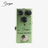 JDF-01 педаль гитарного эффекта Vintage Overdrive, переключение True Bypass, компактный корпус, Smiger