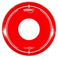 WILLIAMS RDT2-7MIL-12 - двуслойный пластик, 12", красный с точкой