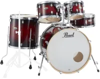 PEARL DMP925F/C261 - (DMP925FP/CA261, DMP925FP/CB261, HWP-830) - ударная установка серии Decade Maple, 5 барабанов и набор стоек HWP-830. (2218B/1007T/1208T/1414F/1455S/HWP830). Цвет: № 261 Gloss Deep Red Burst - Глянцевый темно-красный берст