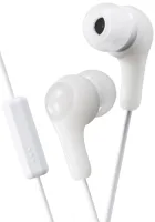 Headphones with mic JVC HA-FX7M-W - Telephone headset for iPhone, iPad and Android with in-ear headphones with 9 mm driver with a convenient wired remote control. White color.