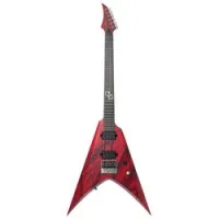Solar guitars v1.6 canibalismo  электрогитара, hh, evertune, цвет красный, чехол в комплекте