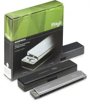 STAGG BJH-T48 - тремоло диатоническая гармоника. Строй: "до" мажор. Отверстий: 24. Тоны: 48