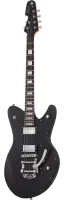 SCHECTER ROBERT SMITH ULTRACURE BLKP - электрогитара, 24 лада, корпус: красное дерево, гриф: клён, 3 куска, на болтах, накладка: палисандр, звукосниматели HH Seymour Duncan '59 SH-1B, Seymour Duncan '59 SH-1N, тремоло Bigsby, подписная модель Robert Smith