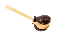 Castanets Talwar TP-ECT3 - Tiger wood 50 mm diameter castanets on the handle