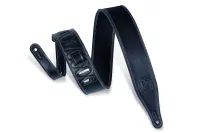 M17SS-BLK Signature Series Ремень для гитары, кожаный, черный, Levy's