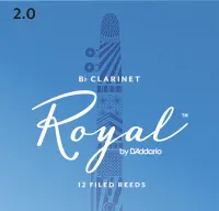 RCB1220 Rico Royal Трости для кларнета Вb, размер 2.0, 12шт, Rico
