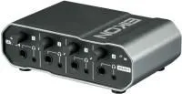 Усилитель для наушников EIKON [HPAMP4] 4-х канальный, АЧХ 20-20000, вход. сопротивление 20 кОм, макс. усиление +20 дБ/канал, THD 0,02%, шум 98 дБ, 1/8" TRS, 1/4" TRS, RCA (L/R) стерео входы, 4x1/4" TRS, 1/8" TRS стерео выходы д/наушников, USB-B