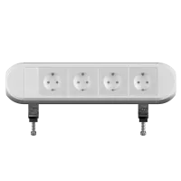 ABL 2A0WF4A0- Настольная розеточная станция серии Chroma с 4 розетками, белая (2A010400)