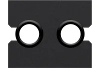 Crestron FTA-CBLRA-INSERT-2WIRE-102, заглушка с отверстиями для кабелей для FlipTip серии 600