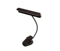 QUIK LOK MS19LED светодиодная подсветка для пюпитра с креплением на прищепке и гибким gooseneck, 10 светодиодов, цвет черный