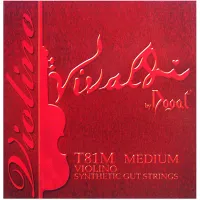 3/4 violin string set Dogal Vivaldi T81A - Synthetic-based strings with fast response and powerful sound for 3/4 violin